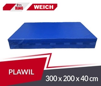 Weichbodenmatte 300 x 200 x 40 cm aus PVC, blau