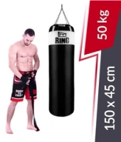 Boxsack Kolos 150 x 45 cm 50 kg schwarz-weiß