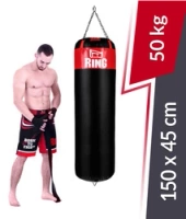 Boxsack Kolos 150 x 45 cm 50 kg schwarz-rot
