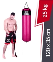 Boxsack Super 120 x 35 cm, 25 kg – Rosa-Schwarz