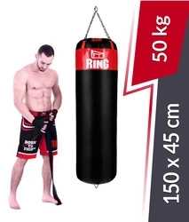 Boxsack Kolos 150 x 45 cm 50 kg schwarz-rot