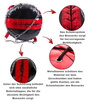 Boxsack Kolos 150 x 45 cm 50 kg schwarz-rot