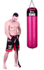 Boxsack Super 120 x 35 cm, 25 kg – Rosa-Schwarz