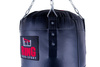 Premium Boxsack aus echtem Leder 140 x 35 cm 40 kg Schwarz