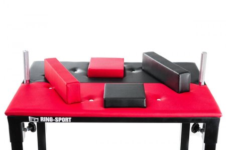 Klappbarer Armwrestling-Tisch mit Stahlplatte und Echtleder von RING