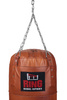 Premium Boxsack aus echtem Leder 130 x 35 cm 40 kg braun