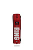 Gerades Trainingspad 60 x 30 x 15 cm Echtes Leder,  Schwarz - Rot