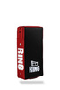 Gerades Trainingspad 60 x 30 x 15 cm Echtes Leder,  Schwarz - Rot