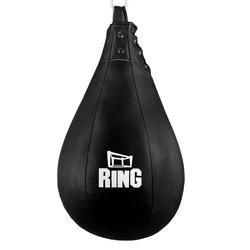 Boxbirne aus Echtleder – 5 kg Schwarz Trainingsball für Reflex & Schnelligkeit