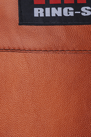 Premium Boxsack aus echtem Leder 130 x 35 cm 40 kg braun