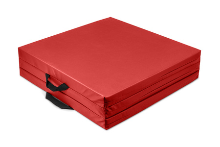 Faltbare Gymnastikmatte 180 x 60 x 5 cm – Rot, Plawil-Material