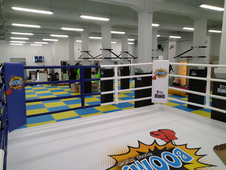 Professionelle Ring-Ecke für Boxringe FULL COLOR mit Aufdruck.