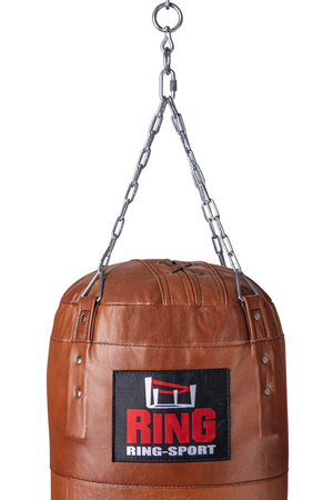 Premium Boxsack aus echtem Leder 120 x 35 cm 30 kg braun