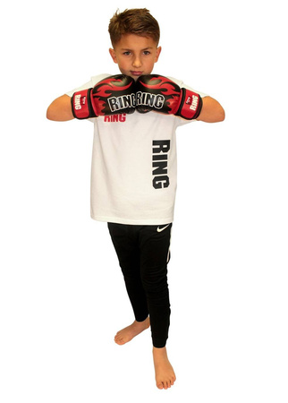 Box-Set für Kinder – Boxsack 100×35 cm Grün + Boxhandschuhe FIRE + Deckenhalterung