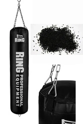 Schwerer Boxsack für Training 130 x 30 cm – gefüllt mit Gummigranulat, 60 kg