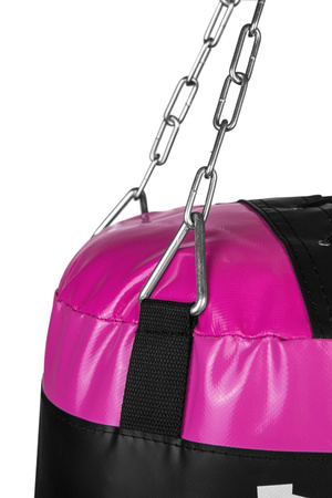 Boxsack Super 140 x 35 cm 40 kg – Rosa-Schwarz 