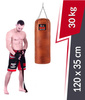 Premium Boxsack aus echtem Leder 120 x 35 cm 30 kg braun