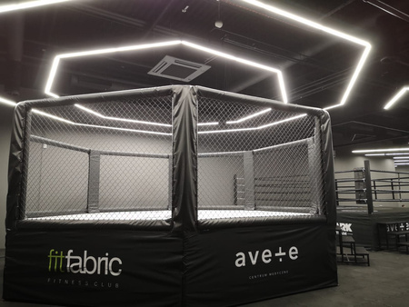 Professioneller MMA-Käfig mit Podest 10 x 10 m