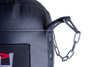 Premium Boxsack aus echtem Leder 100 x 35 cm 20 kg Schwarz